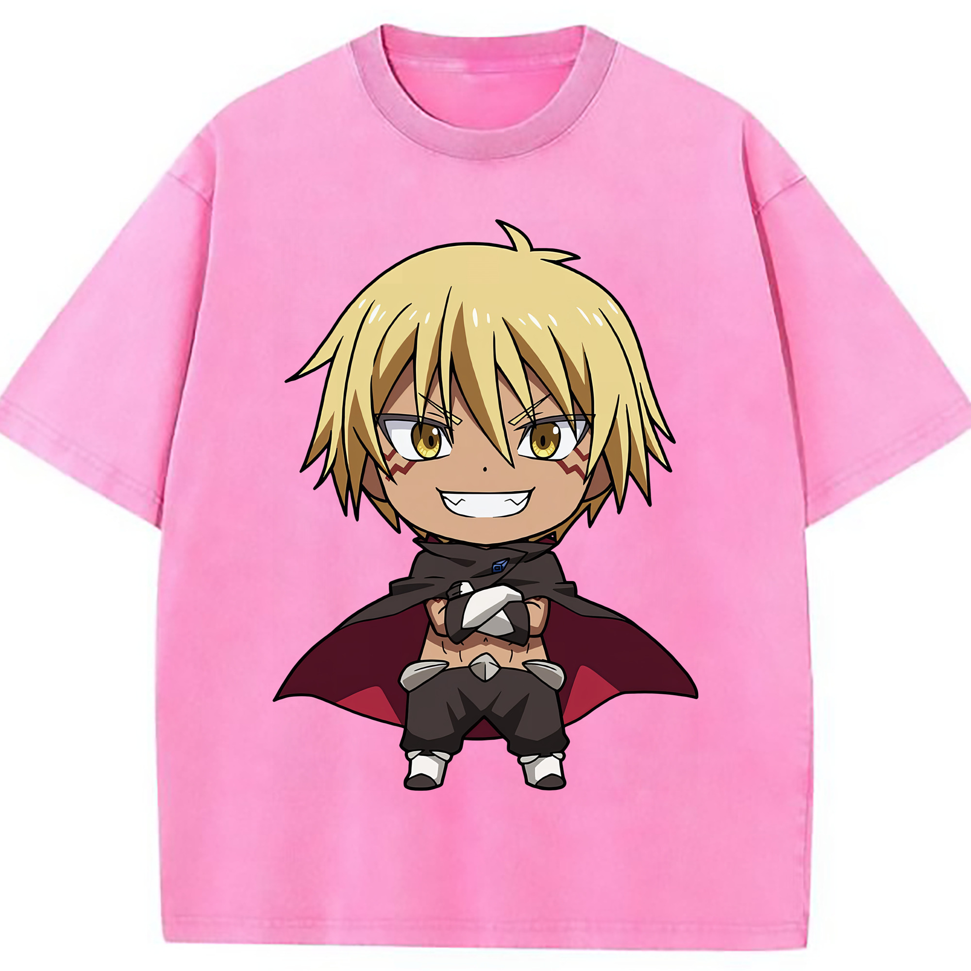 （画像用） 転スラ Regarding Reincarnated to Slime 綿100% ヴィンテージ風 半袖Tシャツ（フロントプリント）